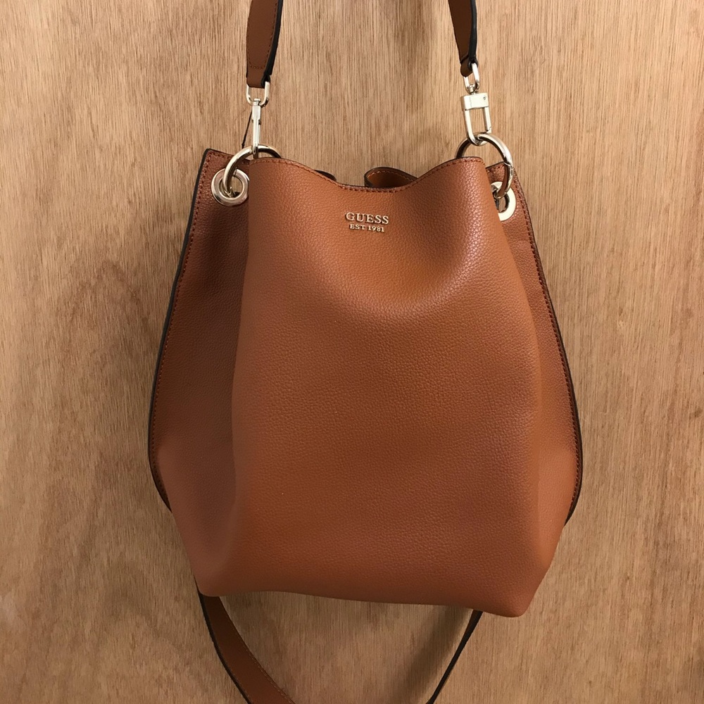 Guess Cognac Hobo Handbag